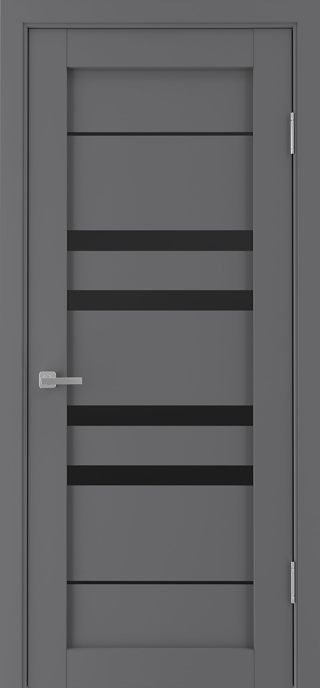 Torino чорне скло титан софтач Alliance Doors