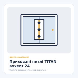 Приховані петлі Siegenia TITAN axxent 24