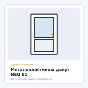 Металопластикові двері NEO 81