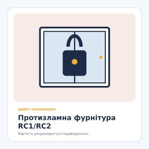Протизламна віконна фурнітура RC1/RC2